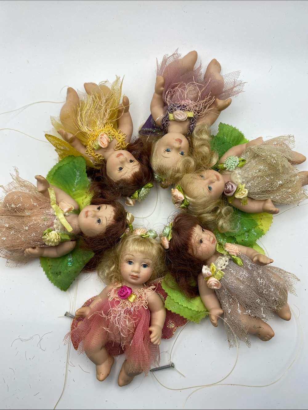 Set of Assorted Fairy Doll Ornaments - Multicolor(2)